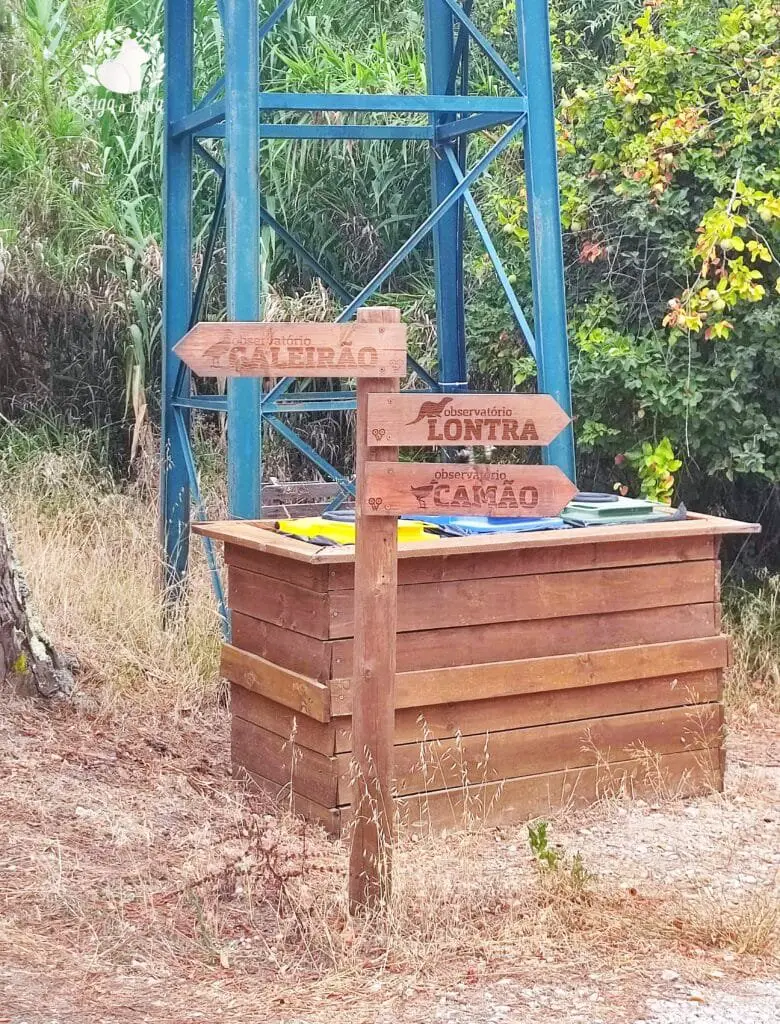 caminho das Lontras na Lagoa Pequena em Sesimbra