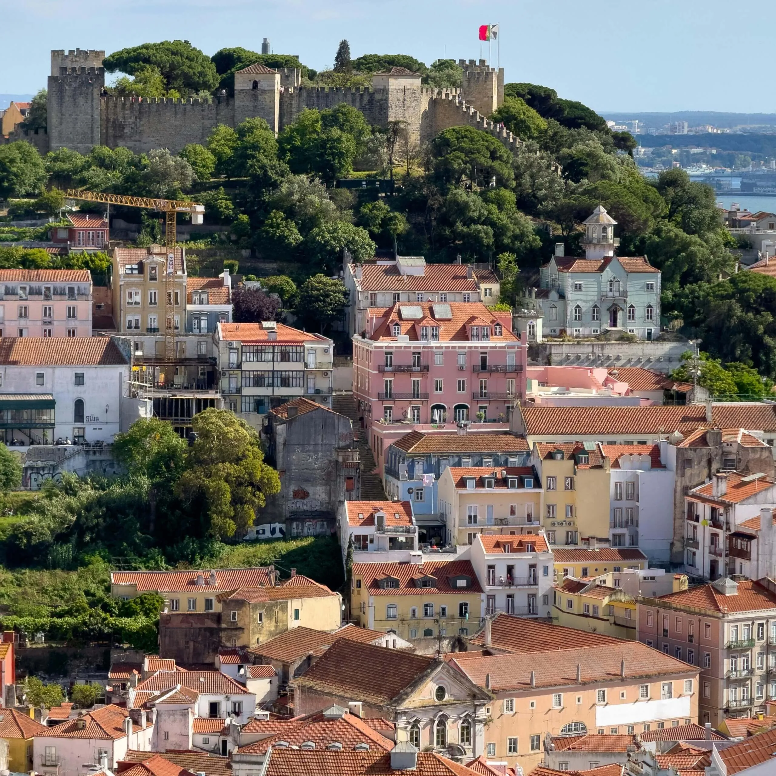 Vista panorâmica do Castelo de São Jorge
