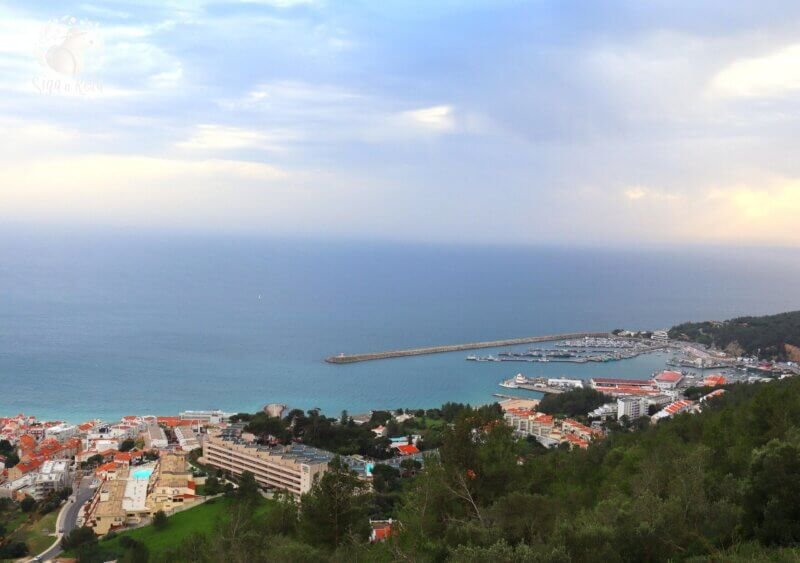 Vista do Castelo de Sesimbra para o Atlântico