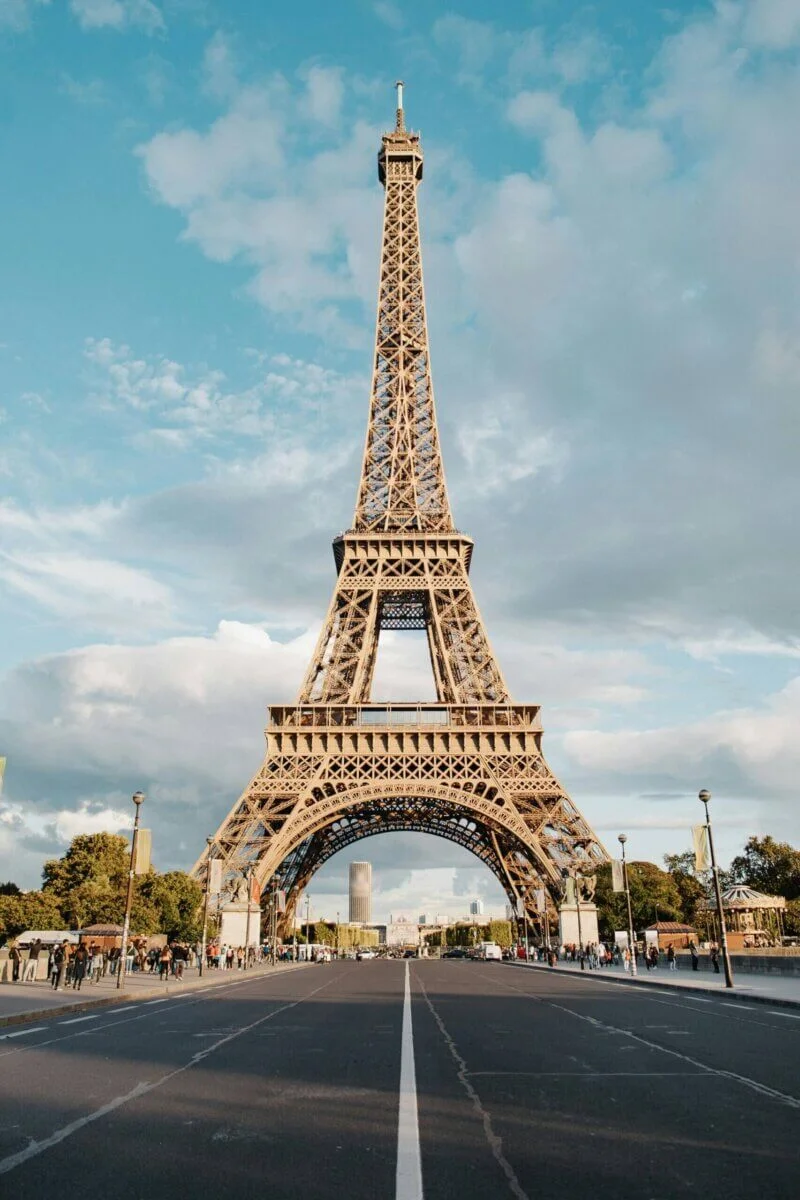 Vista da Torre Eiffel em Paris